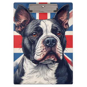 Porte-bloc Staffordshire Bull Terrier Union Jack