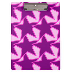 Porte-bloc Star moderne géométrique - améthyste violet et ros