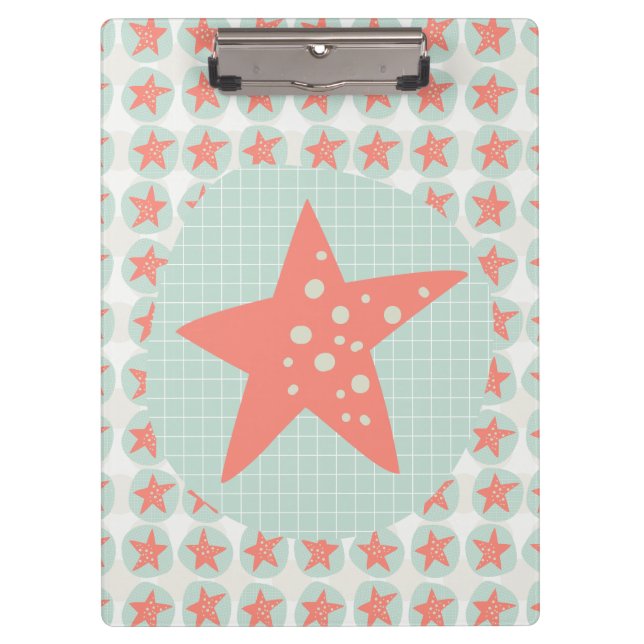 Porte-bloc Starfish Whimsical Mer Océan Nautique (Devant)