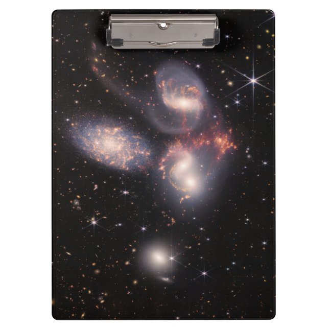 Porte-bloc Stephan's Quintet 5 Galaxies Deep Field James Webb (Devant)
