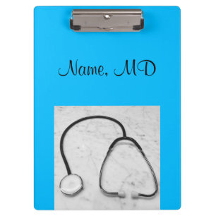 Porte-bloc Stethoscope du médecin turquoise