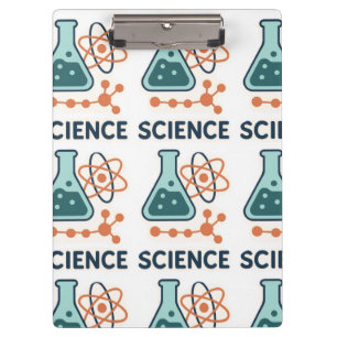 Porte-bloc Stickers Objet scientifique - Flacon, Molécules et