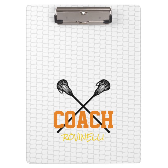 Porte-bloc Sticks de crosse Nom de l'entraîneur net Team Colo (Devant)