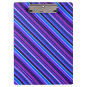 Porte-bloc stripes en bleu et purple