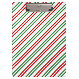 Porte-bloc Sucre de canne Noël rayures Rouge Vert