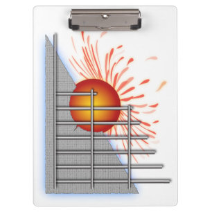 Porte-bloc Sun abstrait