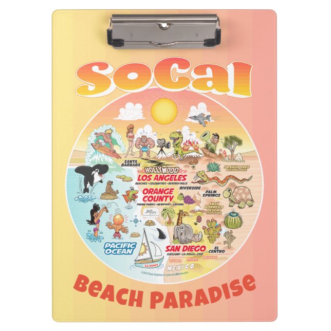 Porte-bloc Sunset SoCal (Devant)