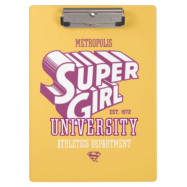 Porte-bloc Supergirl Metropolis University Athletics Départem (Devant)