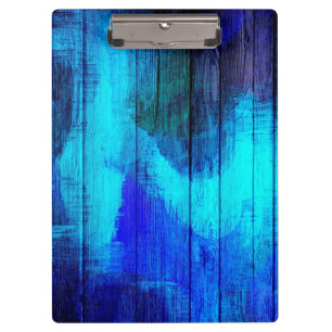 Porte-bloc Tableau Abstrait en bois vintage #3