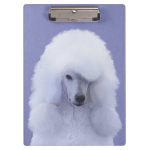 Porte-bloc Tableau blanc standard de caniche - Art original d