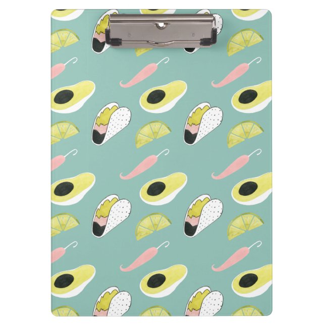Porte-bloc Taco à propos d'amour | Motif d'élément Taco (Devant)
