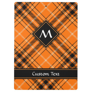 Porte-bloc Tartan orange d'Halloween