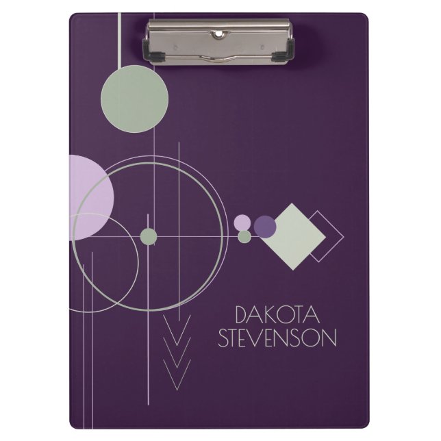 Porte-bloc Tattoos | Marque Bohémienne violet verte (Devant)