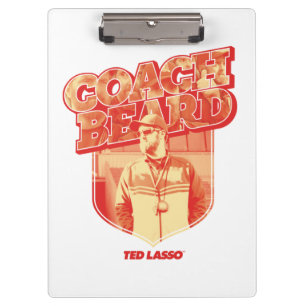 Porte-bloc Ted Lasso Badge de la barbe de l'entraîneur