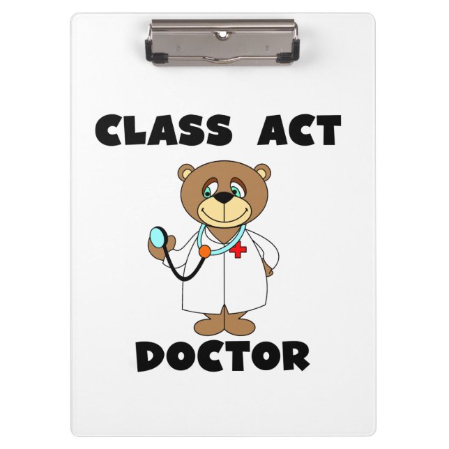 Porte-bloc Teddy Bear Class Act Docteur Porte - bloc (Devant)