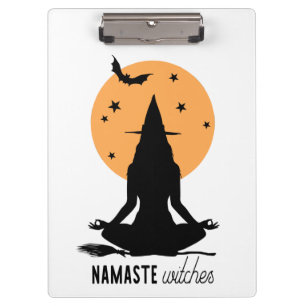 Porte-bloc Témoins de yoga d'Halloween contemporain