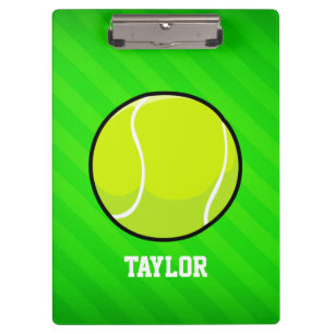 Porte-bloc Tennis ; Neon Green Stripes
