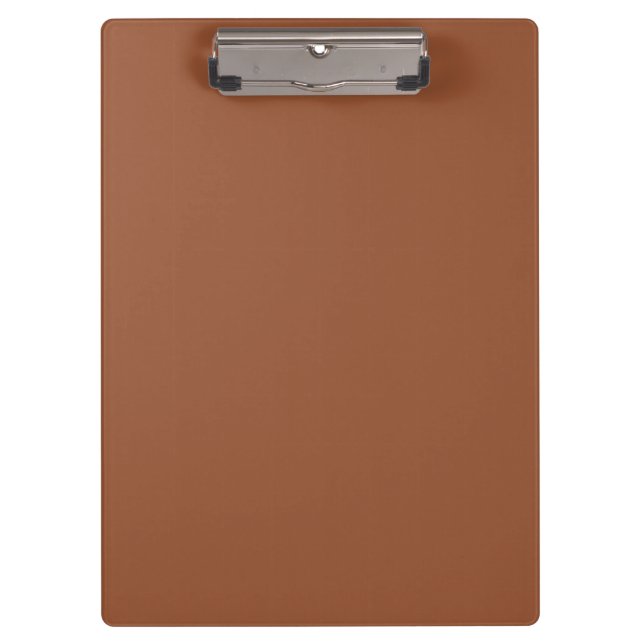 Porte-bloc Terracotta Burnt Orange couleur solide (Devant)