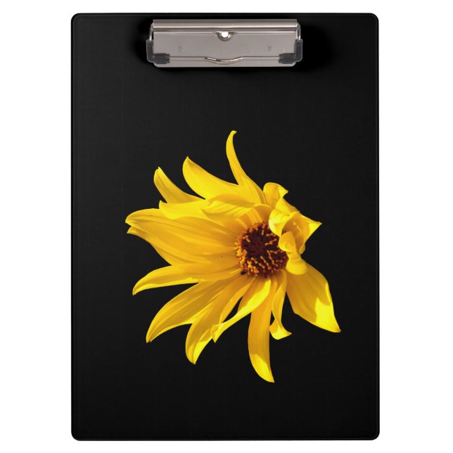 Porte-bloc Tête de marguerite jaune Porte - bloc d'hélium (Devant)