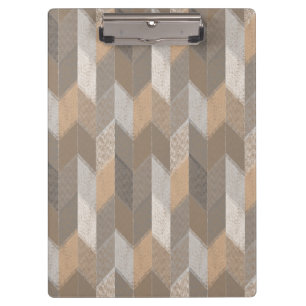 Porte-bloc Texturé Bleu, Jaune, Chevron Olive.