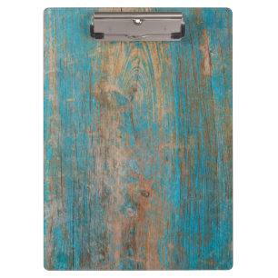 Porte-bloc Texture bleue patinée fraîche en bois de peinture