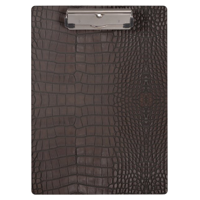 Porte-bloc Texture de l'alligator Brown (Devant)