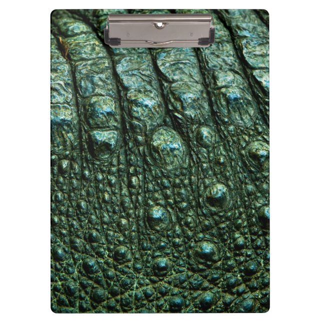 Porte-bloc Texture de peau d'alligator vert (Devant)