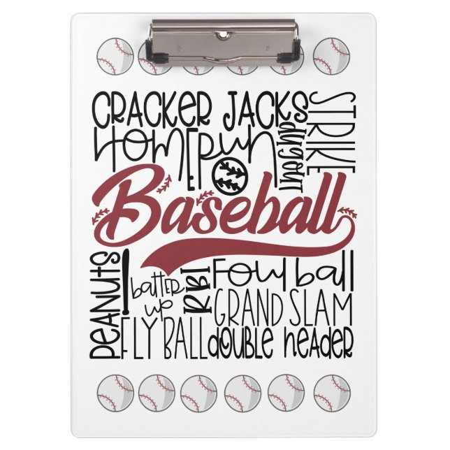Porte-bloc Thème du baseball (Devant)