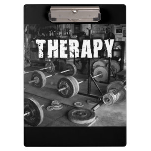 Porte-bloc THÉRAPIE (Barbells) - "Poids levant" Motivationnel