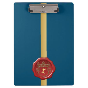 Porte-bloc Timbre Motif Monogramme Moderne