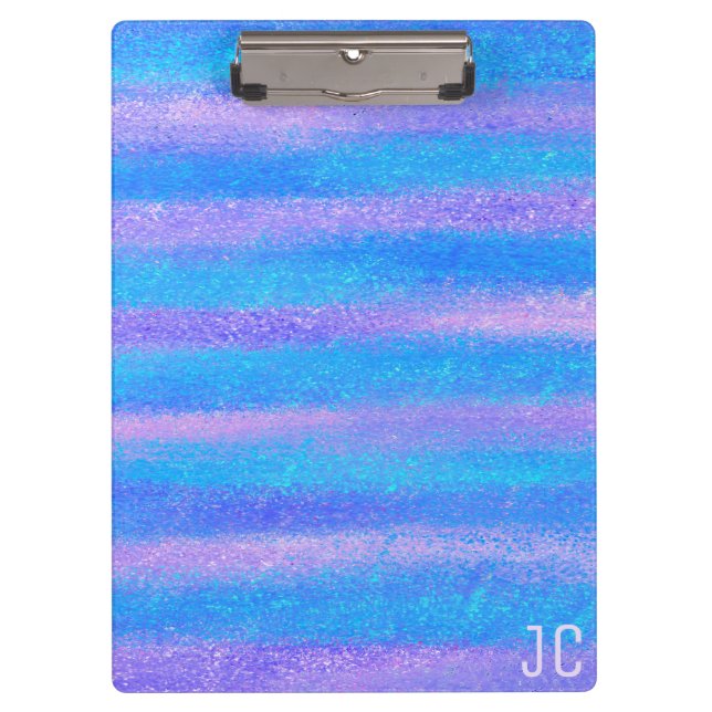 Porte-bloc Tirures Iridescentes Chatoyantes Turquoise Rose (Devant)