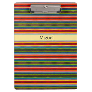 Porte-bloc Tissu psychédélique motif mexicain, personnalisabl