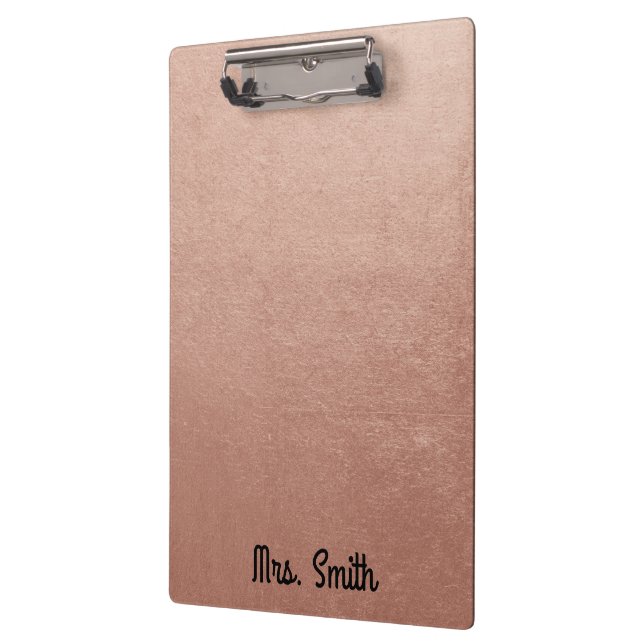 Porte-bloc Tonalité d'huile d'or Rose personnalisé (Gauche)