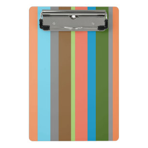 Porte-bloc Tons chauds rayés Mini Porte - bloc