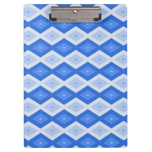 Porte-bloc Tons de motif de diamant bleu