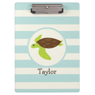 Porte-bloc Tortue Brown et verte; Robins Bleu d'oeuf