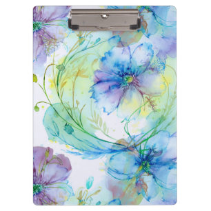 Porte-bloc Tourbillon floral aquarelle