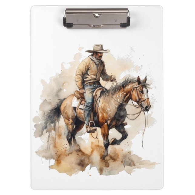 Porte-bloc Trail Ride Dusty en aquarelle, personnalisé (Devant)