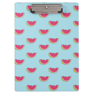 Porte-bloc Tranches de pastèque sur le motif turquoise