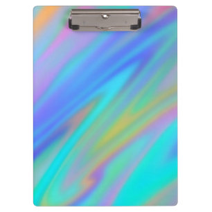 Porte-bloc Trendy luxe vert bleu violet faux holographique