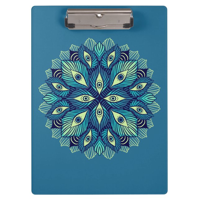 Porte-bloc Trippy Psychedelic Eyes Floral Surreal Art (Devant)