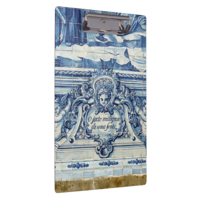 Porte-bloc Tuiles murales portugaises bleues et blanches avec (Swatch)