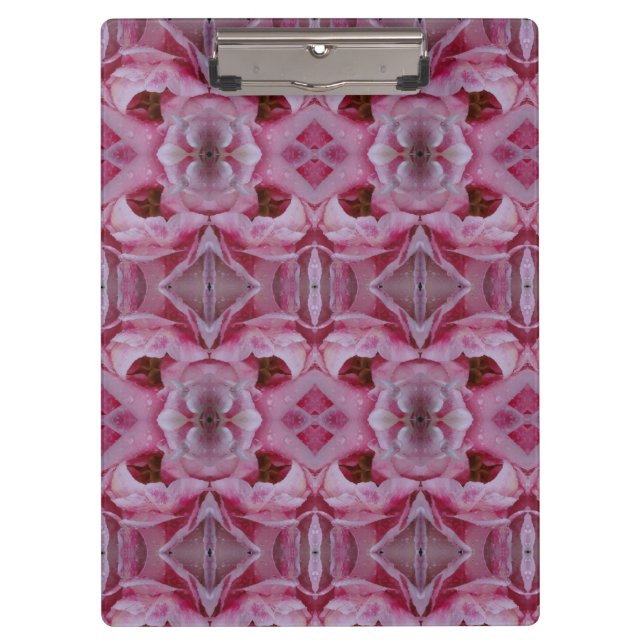 Porte-bloc Tulipe rose Ikat aussi (Devant)
