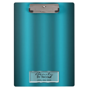 Porte-bloc Turquoise Aqua Brillant Élégant Chic Glam Personna