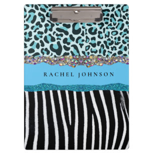 Porte-bloc Turquoise Bleu Sarcelle Féminin Moderne Glamour Ré