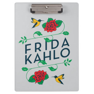 Porte-bloc Typographie florale de Frida Kahlo  