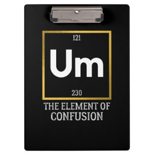 Porte-bloc Um L'élément de la confusion T-shirt