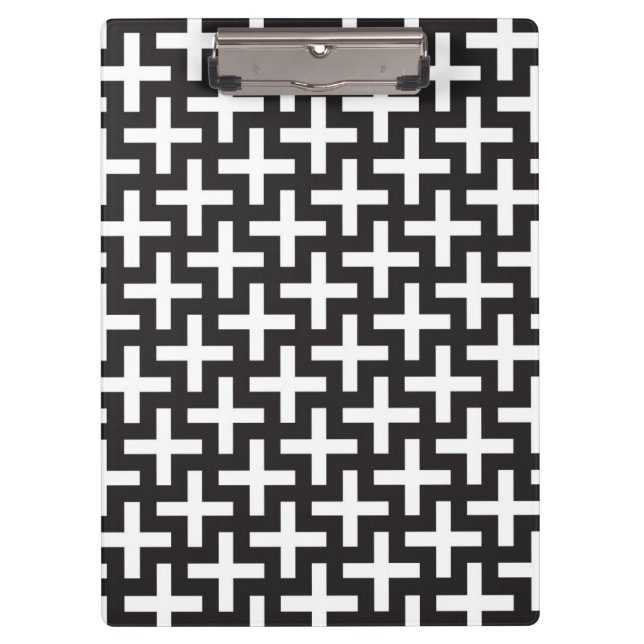 Porte-bloc Un b&w modèle fait avec "plus" le signe (Devant)