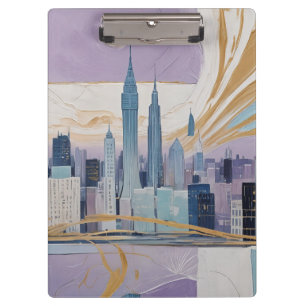 Porte-bloc Un paysage urbain lunaire