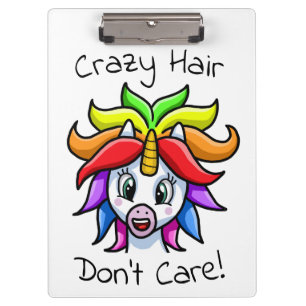 Porte-bloc Unicorn Crazy Hair ne s'en fiche pas drôle